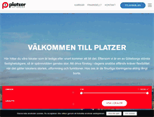 Tablet Screenshot of platzer.se